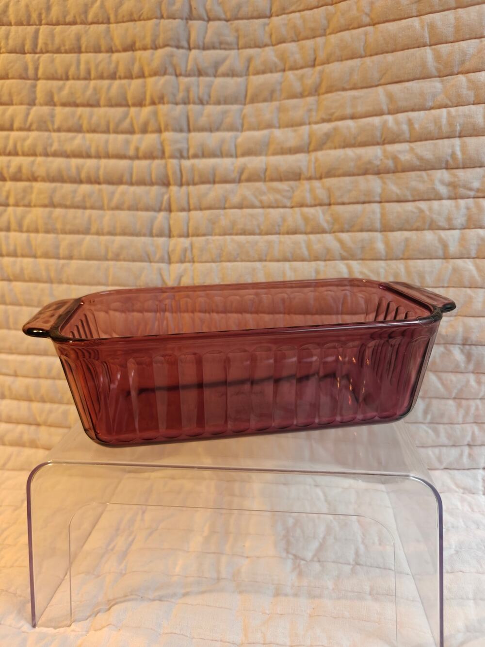 Vintage Pyrex Amethyst Purple Glass Loaf Pan 1.5 Qt 213 Twilight Purple Baking